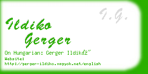 ildiko gerger business card